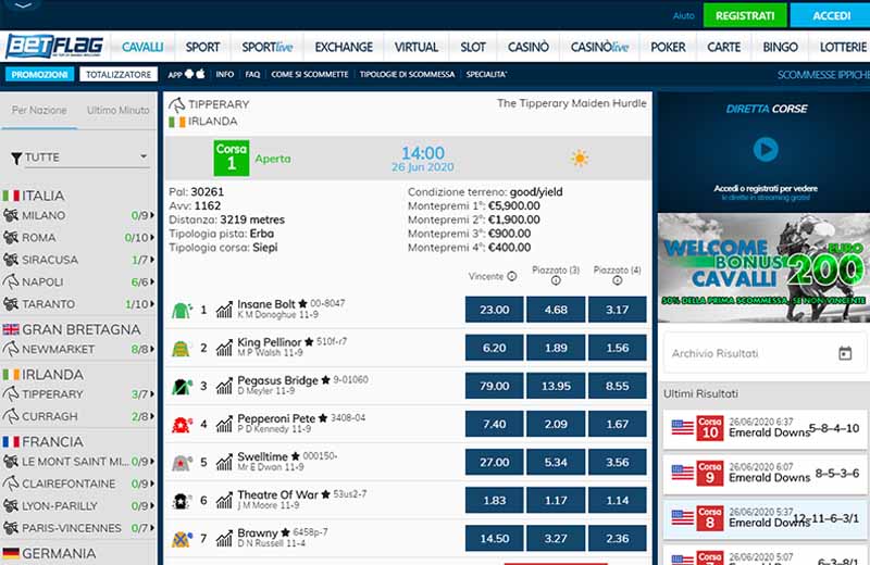 recensione betflag cavalli