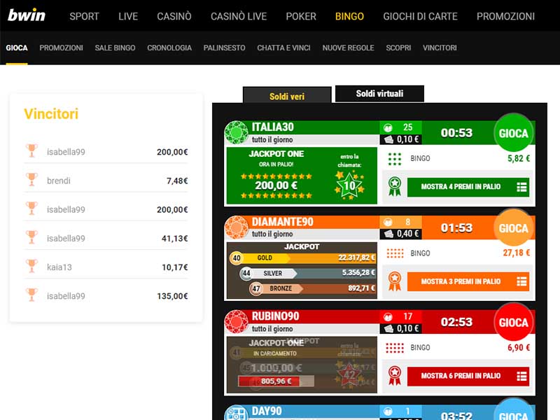 recensione bwin bingo